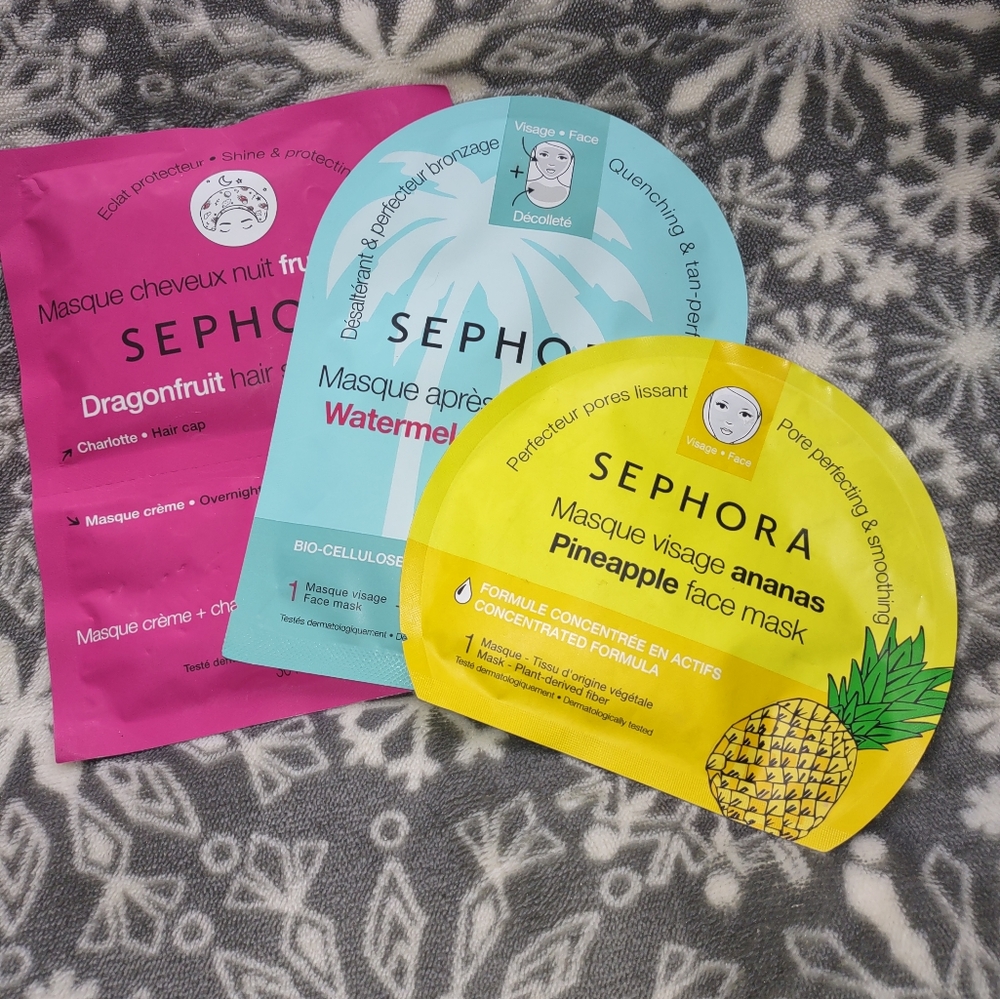 Sephora Hair and After Sun Face Masks